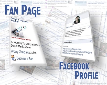 Facebook fan page & FB profile
