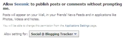 allow Seesmic publish posts without prompting