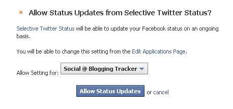 allow status updates