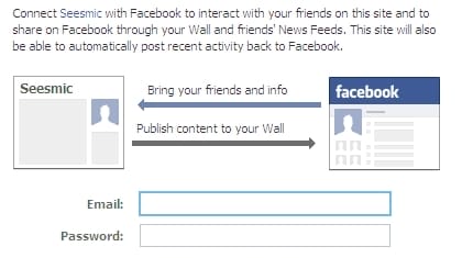 automatically post activity to Facebook Pages from Seesmic