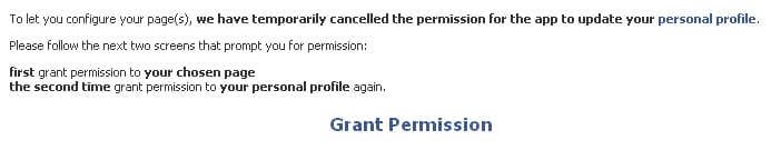 grant permission for updates