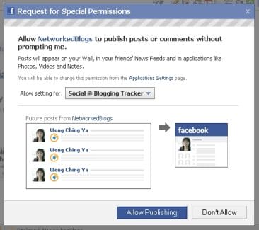 allow NetworkedBlogs to publish
