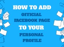How To Add Official Facebook Page To Your Personal Profile