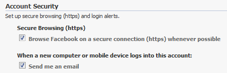 new security option new security option in facebook profile