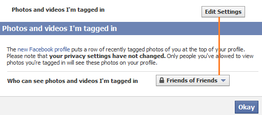 privicy setting for photos and videos you are tagged in facebook privicy setting for photos and videos you are tagged in facebook