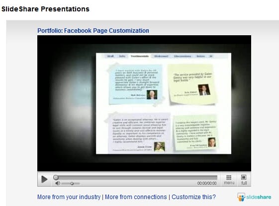 upload video to linkedin profile with slideshare