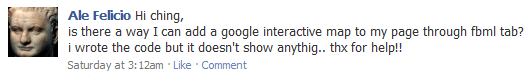 how to add google map to facebook page