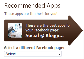 recommended applications for your facebook fan page