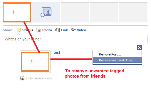 remove tagged photos from friends