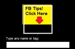 tag the photo with your facebook page name
