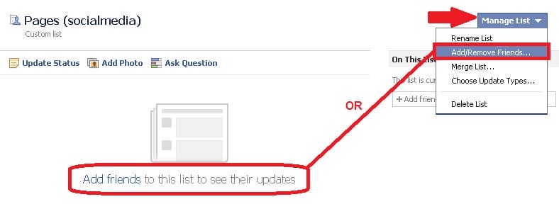 add pages you like into the list