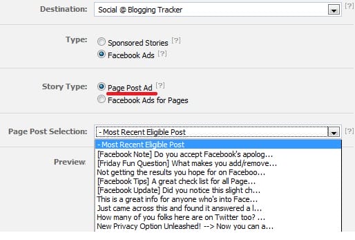 page post ad page post ad