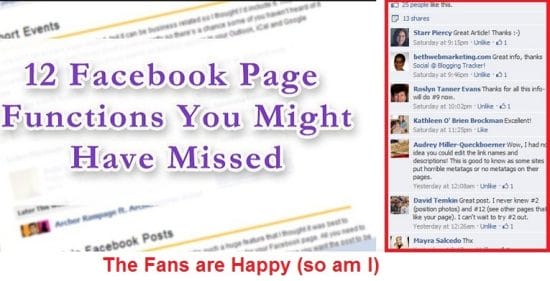 add value to facebook fans