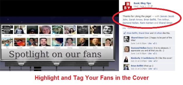 cover image and tag fans