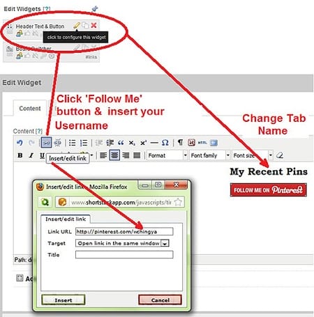 edit header and username edit header and username
