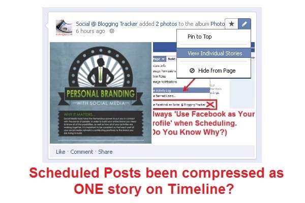 facebook scheduling