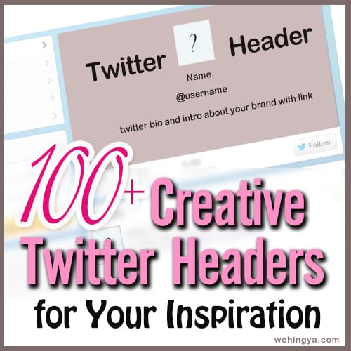 100+ creative twitter headers