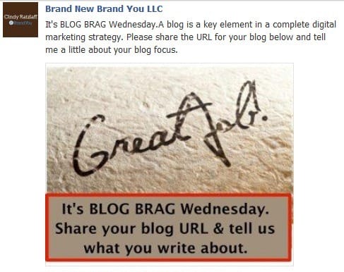 blog bragging day