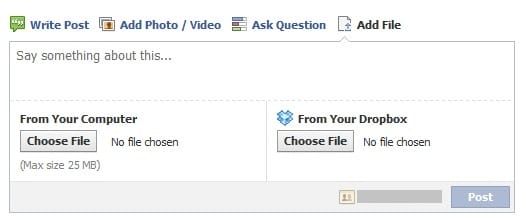 dropbox in facebook group