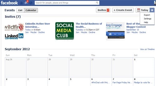 social calendar