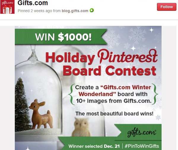 pinterest contest