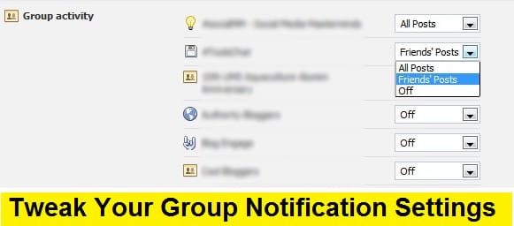 facebook group notifications
