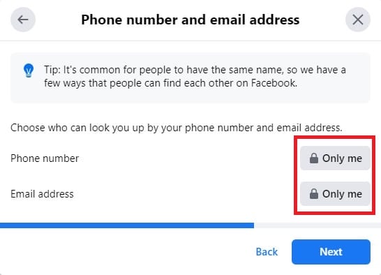 hide phone number and email