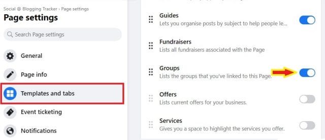 2 activate Groups tab