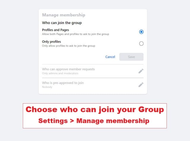 21 control who can join facebook group