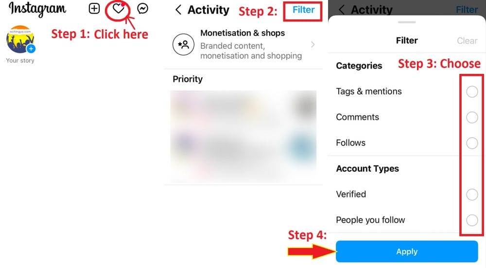 how to Filter Instagram Notification to see what matters