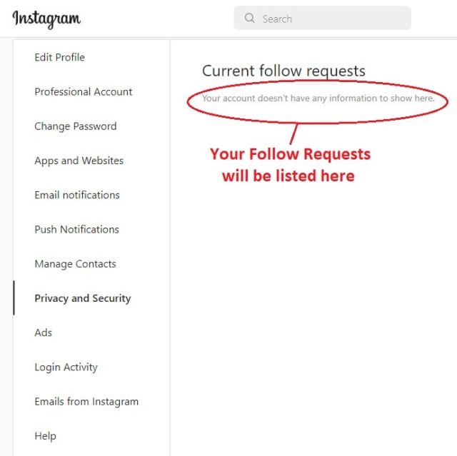 How to Find Pending Follow Request on Instagram
