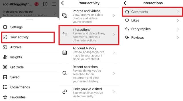 how to Find Instagram Posts You Commented