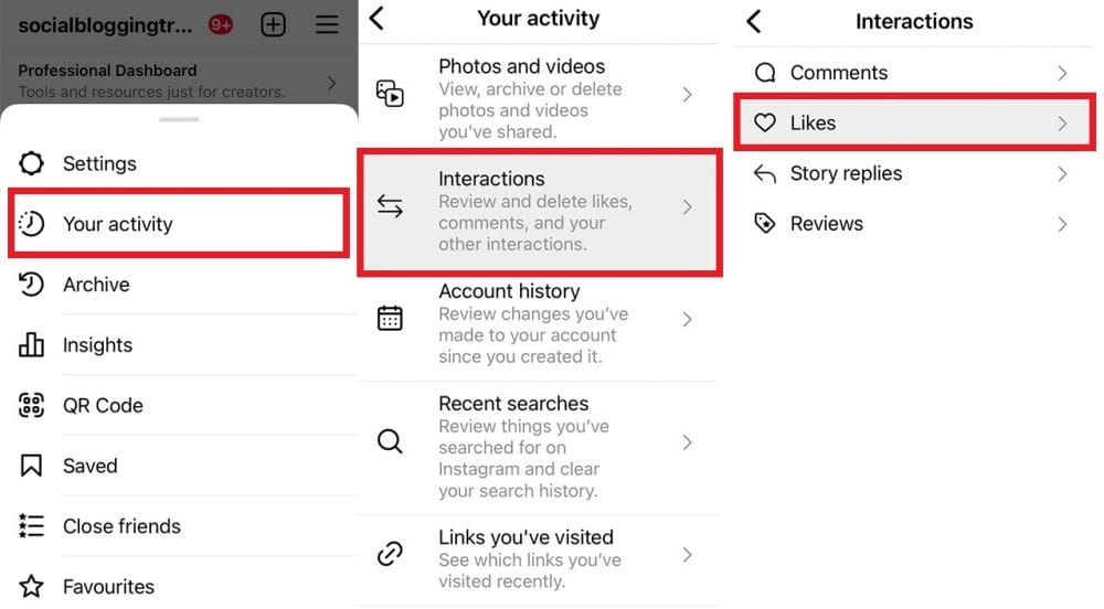 how to See Posts you liked on Instagram