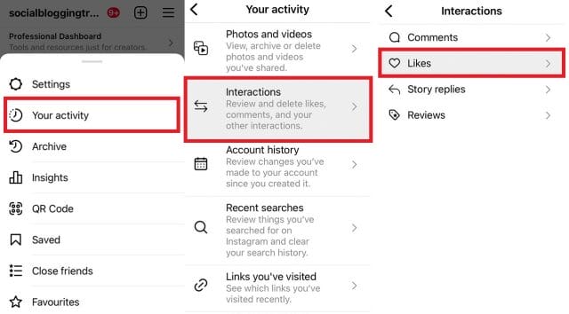 how to See Posts you liked on Instagram
