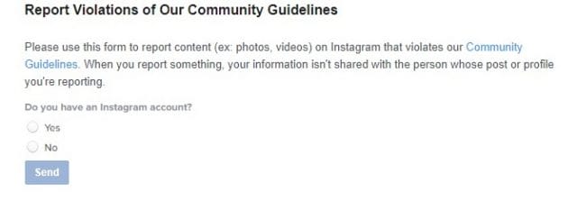 how to report violations of community on instagram