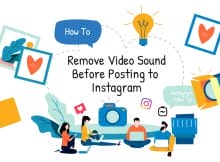 How to remove video sound before posting to Instagram